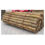 (60) 4' x 7' Treated Posts