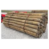 (60) 4' x 7' Treated Posts