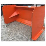 36' Mini Skid Steer Quick Attach Snow Pusher