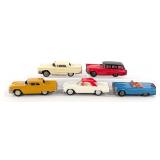 Japan Tin Friction Thunderbird Cars and Station Wa