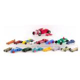 Vintage Mixed Scale Plastic & Die-Cast Race Cars