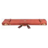 Custom Huey Oak & Leather Bolt Action Rifle Case