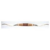 7ft Long Horn Cow Leather Wrapped Horn Mount