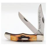 1977 Case XX Blue Scroll Stag Folding Hunter 5265