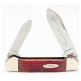 1989 Case XX Centennial Red Bone Canoe Knife R6213