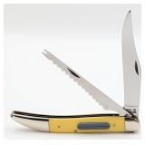 1976 Case XX Synth Yellow Fisherman's Knife 32095
