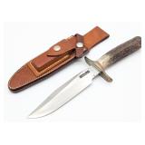 1970's Randall Model 1 6in Stag All Purpose Fighte