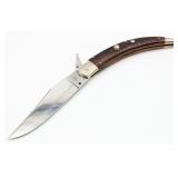AGA Campolin 12in Catalana Smooth Wood Switchblade