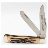 Amherst Cutlery Co. Stag Trapper