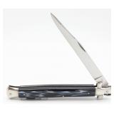 13in Italian Synth Marbled Black Stiletto Folding