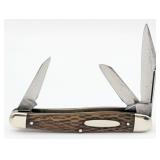 Schrade Cutlery Co. Jigged Bone Long Pull Large St