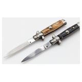 6.25in Rostfrei Stag & Synth Black Switchblade Kni