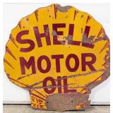 25in Vintage DSP Shell Motor Oil Clamshell Adverti