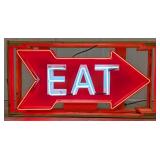 3ft Custom EAT Neon Arrow Advertising Sign