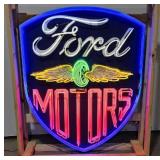 Custom Ford Motors Tin Neon Sign