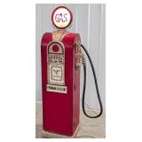 6ft Lighted Gas Pump Storage Display Cabinet
