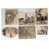 Lot Of Incredible Early Motorcycle Hill Climb Peri
