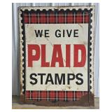 Vintage SST "We Give Plaid Stamps" Advertising S