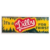 3ft Vintage SST Dilly Soda Advertising Sign