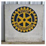 Vintage SST Rotary International Advertising Sign