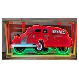Custom Texaco Tanker Tin Neon Sign