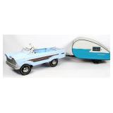 Custom Murray Woody Wagon Pedal Car w/ Camper