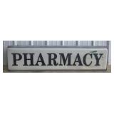 Vintage Single Sided "Pharmacy" Lighted Advertis