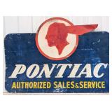 5-1/2ft Original Vintage DST Pontiac Sales & Servi