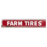 44in Vintage DST Farm Tires Advertising Sign