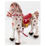 Restored MOBO White Bronco Ride On Horse