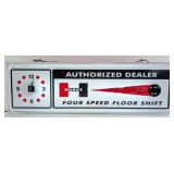 Over 3ft Custom Hurst Floor Shift Lighted Clock