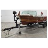 1961 19ft Century Resorter Boat with Four Winns Tr
