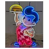 Custom Big Boy Restaurant Neon Advertising Sign