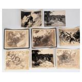 Outstanding Early 1900s Motorcycle Hill Climb Orig