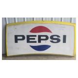 70" Vintage Pepsi Plastic Advertising Sign