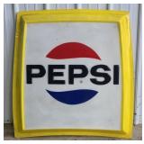 Vintage Pepsi Plastic Advertising Sign