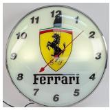 Ferrari Lighted Custom PAM Style Glass Advertising