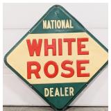 5ft Vintage SSP White Rose Gasoline Embossed Deale