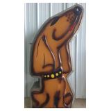 Vintage Doggie Diner 2-Sided Plastic Restaurant Ad