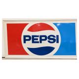NOS 5-1/2FT SST Pepsi-Cola Embossed Advertising Si