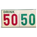 6-1/2ft Vintage SST 50:50 Soda Advertising Sign