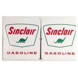 2) Vintage SSP Sinclair Gasoline Pump Plate Signs