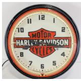 Custom 20in Harley-Davidson Motorcycle Neon Advert