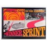 3ft Original 1967 Harley-Davidson Motorcycle Salt
