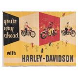 Large 1950s Harley-Davidson Motorcycle Dealership