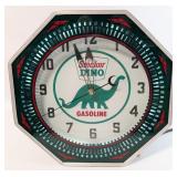 Sinclair Gas Station Custom Neon Clock W/ Illusion
