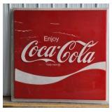 61" Vintage Enjoy Coca-Cola Plastic Advertising S