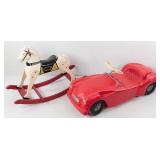 Marx Zooom Mobile and Rich Toys Hopalong Cassidy T