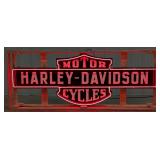 Large 6ft Custom Harley-Davidson Motorcycle Neon B