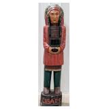 Over 6ft Tall Carved Wood Native American Cigar St